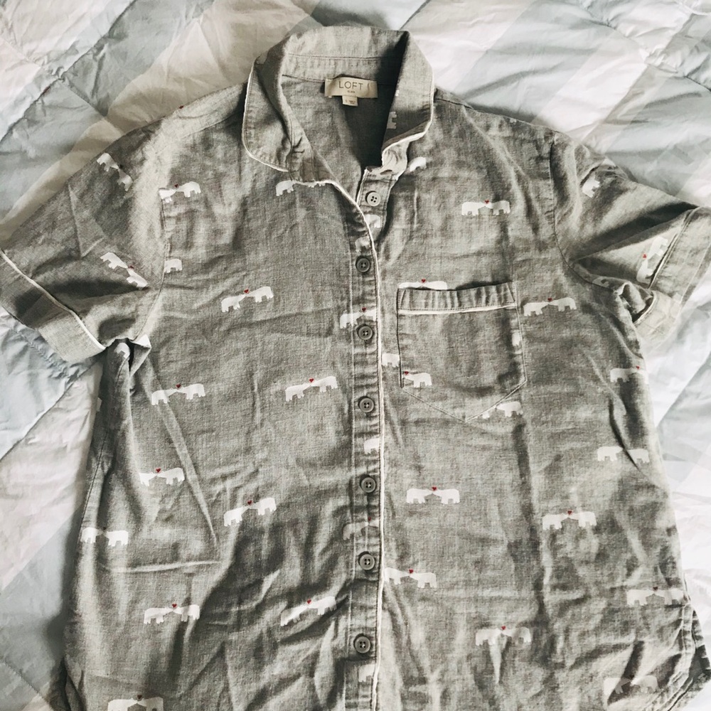 Loft polar bear pajama top